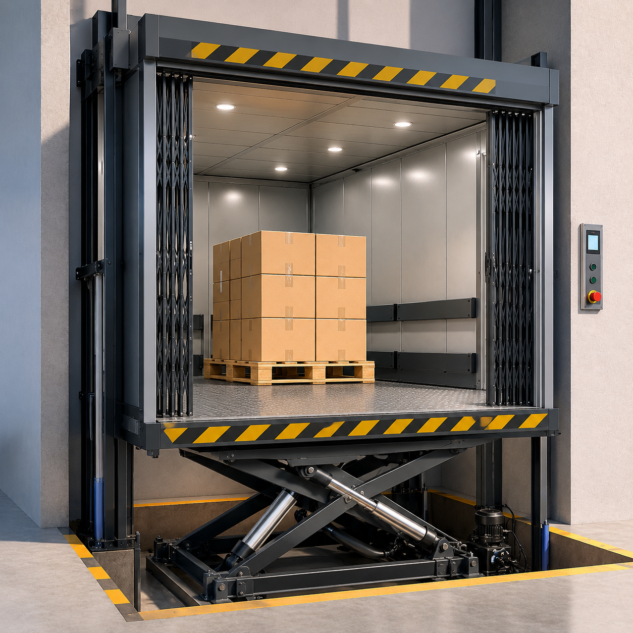 Hydraulic Goods Elevator